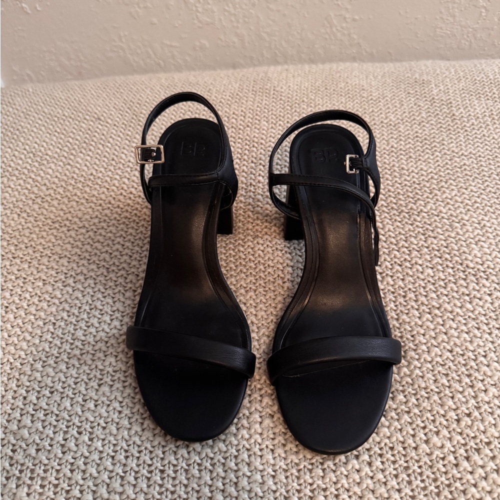 BP Black Strappy Heels